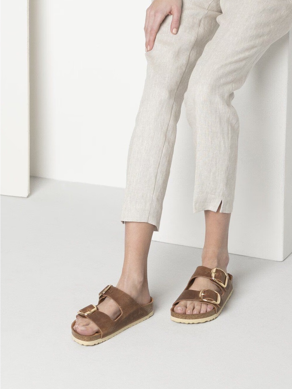 Birkenstock Arizona Big Buckle Oiled Leather in cognac size 9-9.5 (EU 40) - Picture 3 of 7